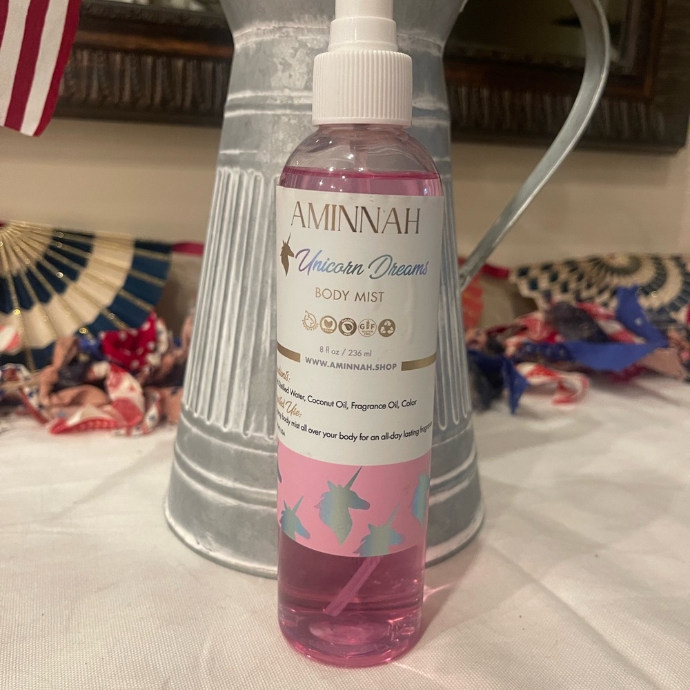 Aminnah Unicorn Dreams Cotton Candy and Pink Sugar Body Mist Spray